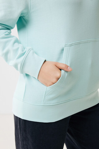 IQONIQ Rila Lightweight Hoodie aus recycelter Baumwolle crushed mint bedrucken, Art.-Nr. T9404.037.XL