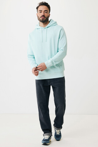IQONIQ Rila Lightweight Hoodie aus recycelter Baumwolle crushed mint bedrucken, Art.-Nr. T9404.037.XL