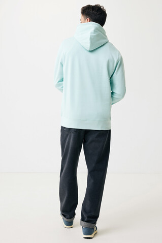IQONIQ Rila Lightweight Hoodie aus recycelter Baumwolle crushed mint bedrucken, Art.-Nr. T9404.037.XL