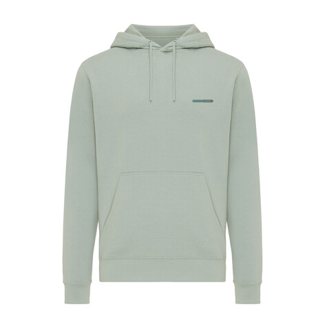 IQONIQ Rila Lightweight Hoodie aus recycelter Baumwolle Iceberg green bedrucken, Art.-Nr. T9404.023.XL