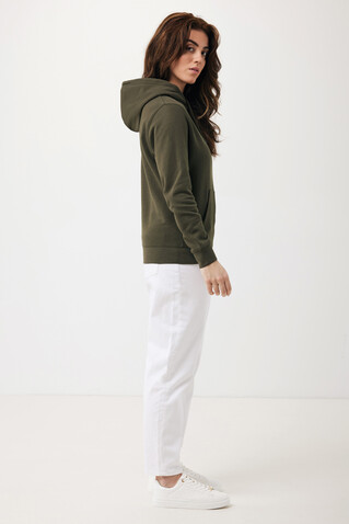 IQONIQ Rila Lightweight Hoodie aus recycelter Baumwolle khaki bedrucken, Art.-Nr. T9404.020.S