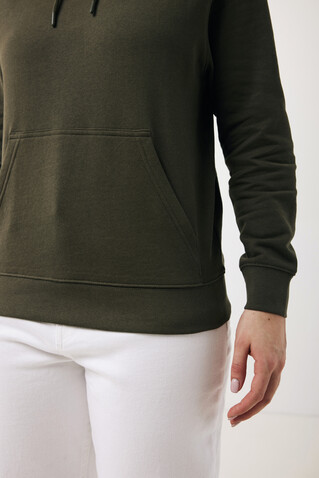 IQONIQ Rila Lightweight Hoodie aus recycelter Baumwolle khaki bedrucken, Art.-Nr. T9404.020.S