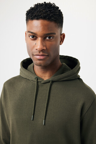 IQONIQ Rila Lightweight Hoodie aus recycelter Baumwolle khaki bedrucken, Art.-Nr. T9404.020.S