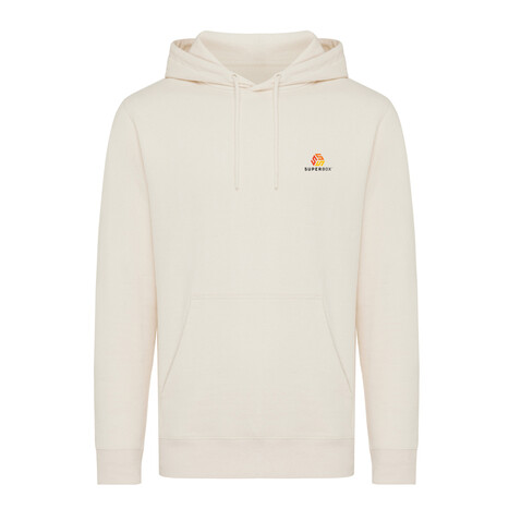 IQONIQ Rila Lightweight Hoodie aus recycelter Baumwolle natural raw bedrucken, Art.-Nr. T9404.018.5XL