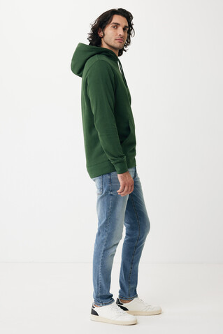 IQONIQ Rila Lightweight Hoodie aus recycelter Baumwolle forest green bedrucken, Art.-Nr. T9404.005.L