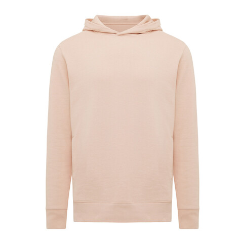 IQONIQ Yengo Hoodie mit Seitentaschen aus rec. Baumwolle peach nectar bedrucken, Art.-Nr. T9405.038.L