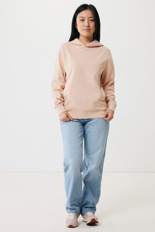 IQONIQ Yengo Hoodie mit Seitentaschen aus rec. Baumwolle peach nectar bedrucken, Art.-Nr. T9405.038.L