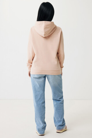 IQONIQ Yengo Hoodie mit Seitentaschen aus rec. Baumwolle peach nectar bedrucken, Art.-Nr. T9405.038.L