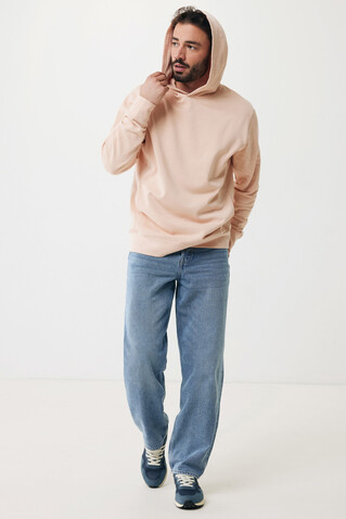 IQONIQ Yengo Hoodie mit Seitentaschen aus rec. Baumwolle peach nectar bedrucken, Art.-Nr. T9405.038.L