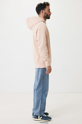IQONIQ Yengo Hoodie mit Seitentaschen aus rec. Baumwolle peach nectar bedrucken, Art.-Nr. T9405.038.L
