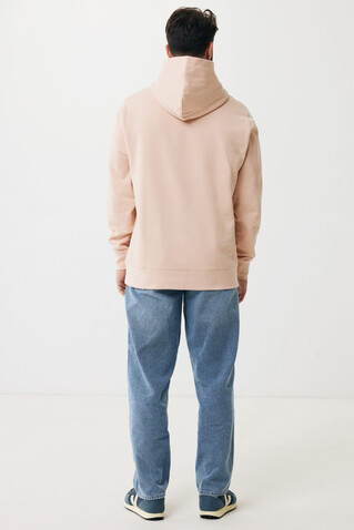 IQONIQ Yengo Hoodie mit Seitentaschen aus rec. Baumwolle peach nectar bedrucken, Art.-Nr. T9405.038.L