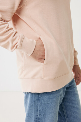 IQONIQ Yengo Hoodie mit Seitentaschen aus rec. Baumwolle peach nectar bedrucken, Art.-Nr. T9405.038.L