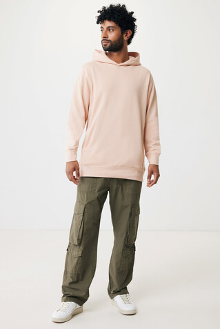 IQONIQ Yengo Hoodie mit Seitentaschen aus rec. Baumwolle peach nectar bedrucken, Art.-Nr. T9405.038.L
