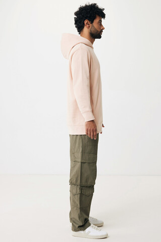 IQONIQ Yengo Hoodie mit Seitentaschen aus rec. Baumwolle peach nectar bedrucken, Art.-Nr. T9405.038.L