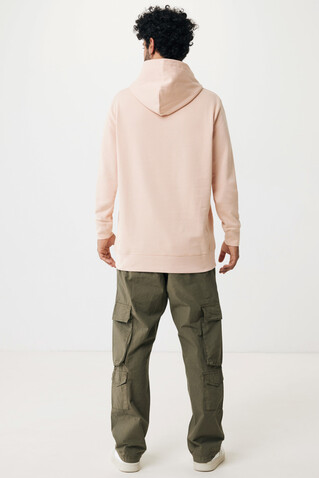 IQONIQ Yengo Hoodie mit Seitentaschen aus rec. Baumwolle peach nectar bedrucken, Art.-Nr. T9405.038.L