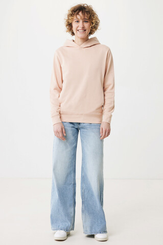 IQONIQ Yengo Hoodie mit Seitentaschen aus rec. Baumwolle peach nectar bedrucken, Art.-Nr. T9405.038.L