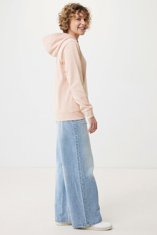 IQONIQ Yengo Hoodie mit Seitentaschen aus rec. Baumwolle peach nectar bedrucken, Art.-Nr. T9405.038.L