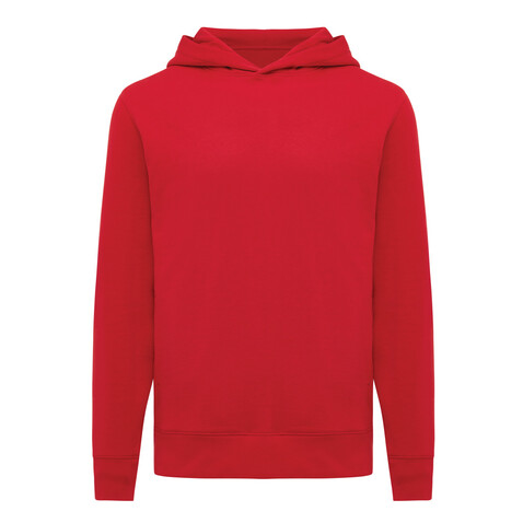 IQONIQ Yengo Hoodie mit Seitentaschen aus rec. Baumwolle rot bedrucken, Art.-Nr. T9405.029.XXS