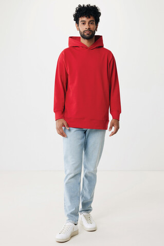 IQONIQ Yengo Hoodie mit Seitentaschen aus rec. Baumwolle rot bedrucken, Art.-Nr. T9405.029.XXS