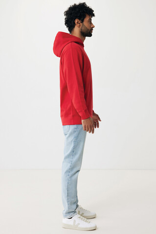 IQONIQ Yengo Hoodie mit Seitentaschen aus rec. Baumwolle rot bedrucken, Art.-Nr. T9405.029.XXS