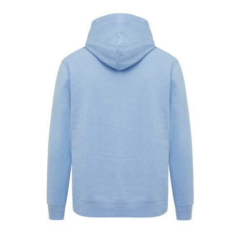 IQONIQ Yengo Hoodie mit Seitentaschen aus rec. Baumwolle sky blue bedrucken, Art.-Nr. T9405.022.S