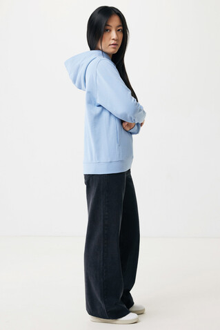 IQONIQ Yengo Hoodie mit Seitentaschen aus rec. Baumwolle sky blue bedrucken, Art.-Nr. T9405.022.S