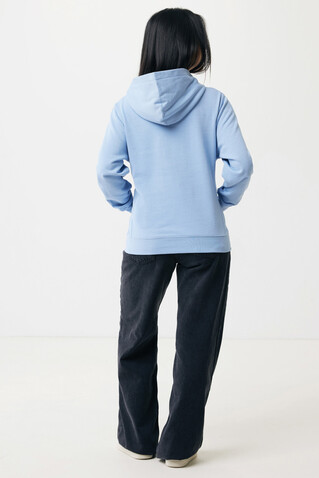 IQONIQ Yengo Hoodie mit Seitentaschen aus rec. Baumwolle sky blue bedrucken, Art.-Nr. T9405.022.S