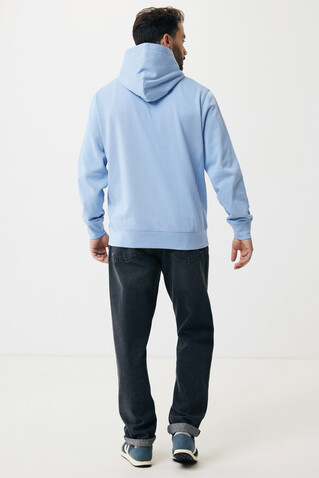 IQONIQ Yengo Hoodie mit Seitentaschen aus rec. Baumwolle sky blue bedrucken, Art.-Nr. T9405.022.S