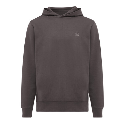 IQONIQ Yengo Hoodie mit Seitentaschen aus rec. Baumwolle anthrazit bedrucken, Art.-Nr. T9405.019.XXL