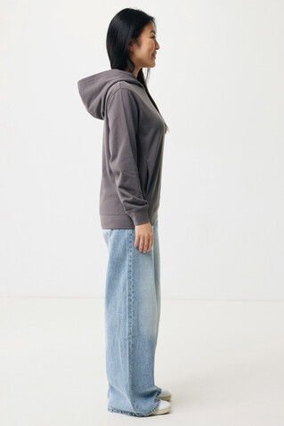 IQONIQ Yengo Hoodie mit Seitentaschen aus rec. Baumwolle anthrazit bedrucken, Art.-Nr. T9405.019.XXL
