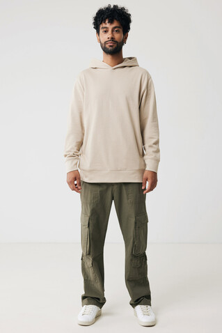 IQONIQ Yengo Hoodie mit Seitentaschen aus rec. Baumwolle desert bedrucken, Art.-Nr. T9405.006.XXS