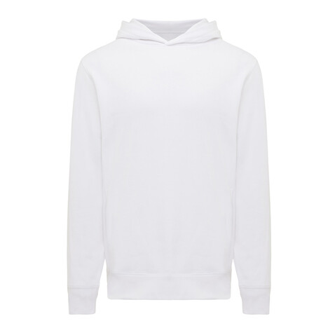 IQONIQ Yengo Hoodie mit Seitentaschen aus rec. Baumwolle recycled white bedrucken, Art.-Nr. T9405.004.XXS