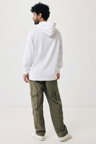IQONIQ Yengo Hoodie mit Seitentaschen aus rec. Baumwolle recycled white bedrucken, Art.-Nr. T9405.004.XXS