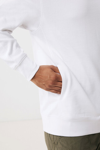 IQONIQ Yengo Hoodie mit Seitentaschen aus rec. Baumwolle recycled white bedrucken, Art.-Nr. T9405.004.XXS