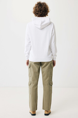 IQONIQ Yengo Hoodie mit Seitentaschen aus rec. Baumwolle recycled white bedrucken, Art.-Nr. T9405.004.XXS