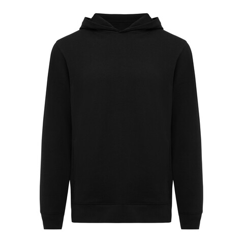 IQONIQ Yengo Hoodie mit Seitentaschen aus rec. Baumwolle schwarz bedrucken, Art.-Nr. T9405.001.XS IQONIQ Yengo Hoodie mit Seitentaschen aus rec. Baumwolle schwarz bedrucken, Art.-Nr. T9405.001.XS