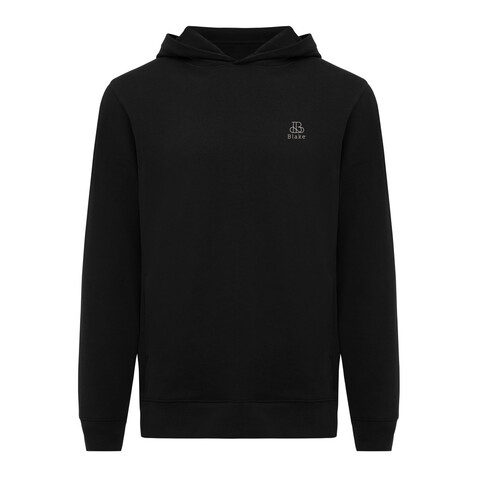 IQONIQ Yengo Hoodie mit Seitentaschen aus rec. Baumwolle schwarz bedrucken, Art.-Nr. T9405.001.XS IQONIQ Yengo Hoodie mit Seitentaschen aus rec. Baumwolle schwarz bedrucken, Art.-Nr. T9405.001.XS