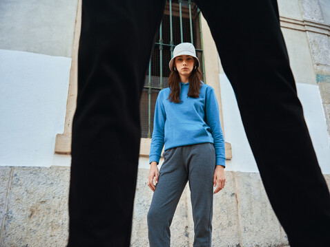 IQONIQ Cooper Jogger aus recycelter Baumwolle heather anthracite bedrucken, Art.-Nr. T9500.014.XXXL IQONIQ Cooper Jogger aus recycelter Baumwolle heather anthracite bedrucken, Art.-Nr. T9500.014.XXXL