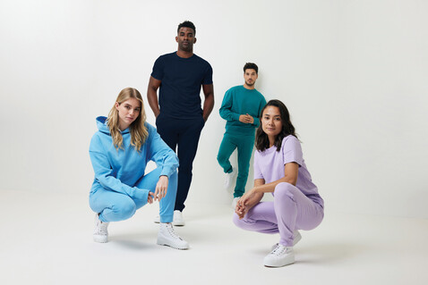 IQONIQ Cooper Jogger aus recycelter Baumwolle lavender bedrucken, Art.-Nr. T9500.011.XXXL