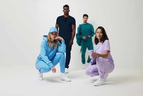 IQONIQ Cooper Jogger aus recycelter Baumwolle lavender bedrucken, Art.-Nr. T9500.011.XXXL