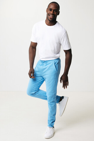 IQONIQ Cooper Jogger aus recycelter Baumwolle tranquil blue bedrucken, Art.-Nr. T9500.010.XL