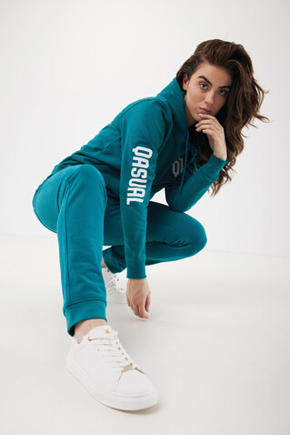 IQONIQ Cooper Jogger aus recycelter Baumwolle verdigris bedrucken, Art.-Nr. T9500.009.XXL