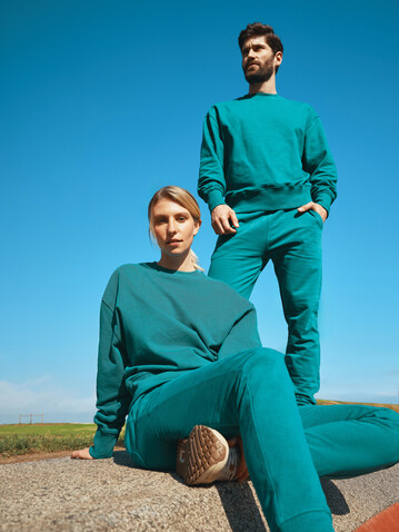IQONIQ Cooper Jogger aus recycelter Baumwolle verdigris bedrucken, Art.-Nr. T9500.009.XXL