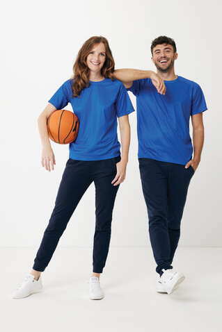 IQONIQ Cooper Jogger aus recycelter Baumwolle navy blau bedrucken, Art.-Nr. T9500.002.XXXL