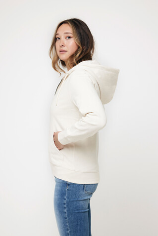 IQONIQ Abisko Zip-Kapuzenpullover aus recycelter Baumwolle natural raw bedrucken, Art.-Nr. T9600.018.5XL