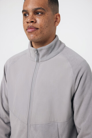 IQONIQ Talung Mikrofleece Jacke aus recyceltem Polyester storm grey bedrucken, Art.-Nr. T9603.027.XXXL