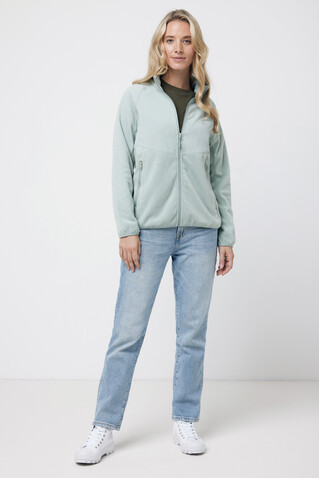 IQONIQ Talung Mikrofleece Jacke aus recyceltem Polyester Iceberg green bedrucken, Art.-Nr. T9603.023.L