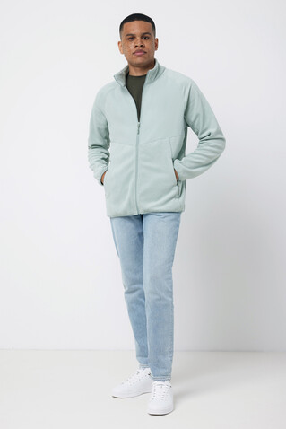IQONIQ Talung Mikrofleece Jacke aus recyceltem Polyester Iceberg green bedrucken, Art.-Nr. T9603.023.L