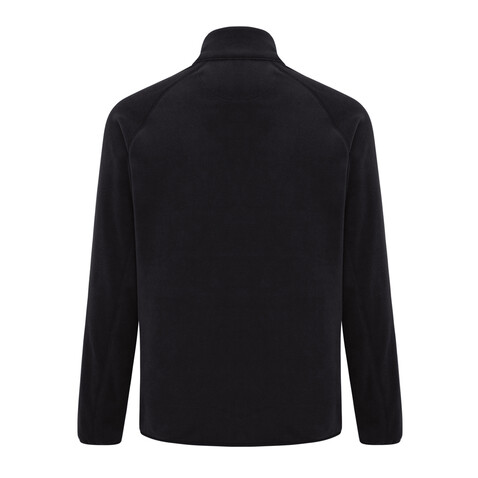 IQONIQ Talung Mikrofleece Jacke aus recyceltem Polyester schwarz bedrucken, Art.-Nr. T9603.001.5XL