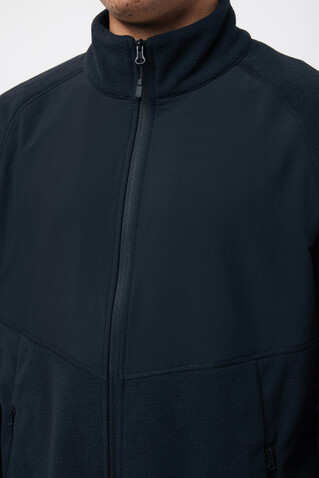 IQONIQ Talung Mikrofleece Jacke aus recyceltem Polyester schwarz bedrucken, Art.-Nr. T9603.001.5XL